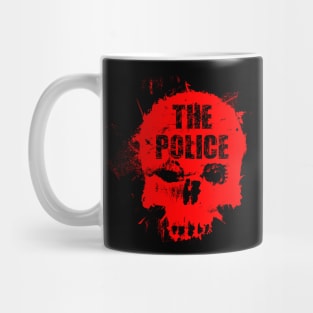 Police Skull Mug